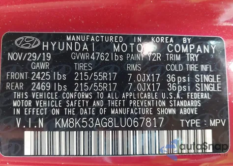 2020 Hyundai Kona Electric Ultimate from USA, damaged, VIN KM8K53AG8LU067817
